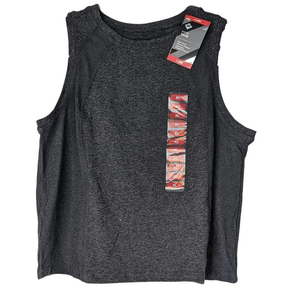 Member's Mark Women's Soft Rib Cropped Tank Size XL Charcoal Gray Heather - Picture 5 of 8